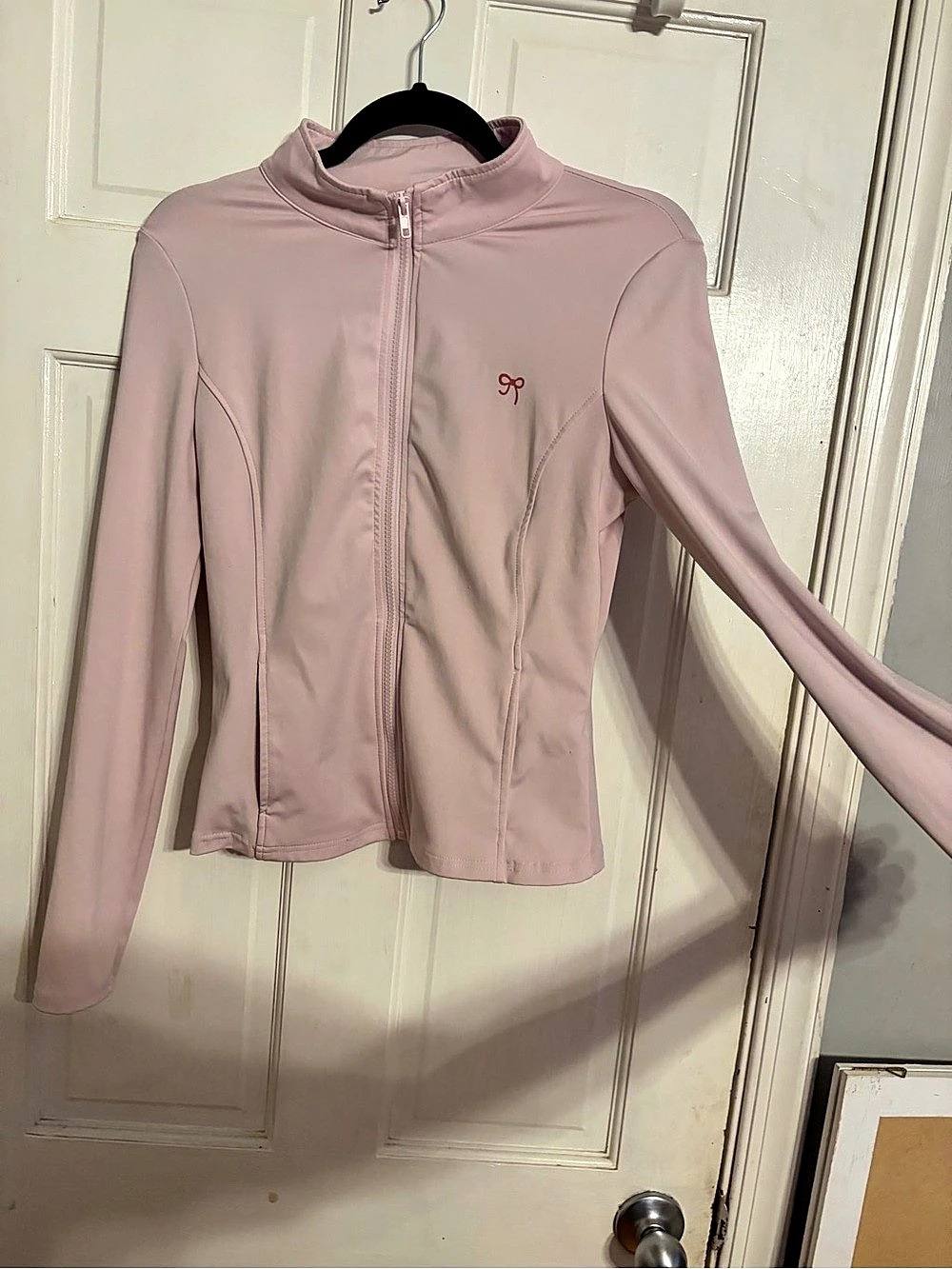 Halara Women's Pink Zip Mock Neck Athletic Jacket